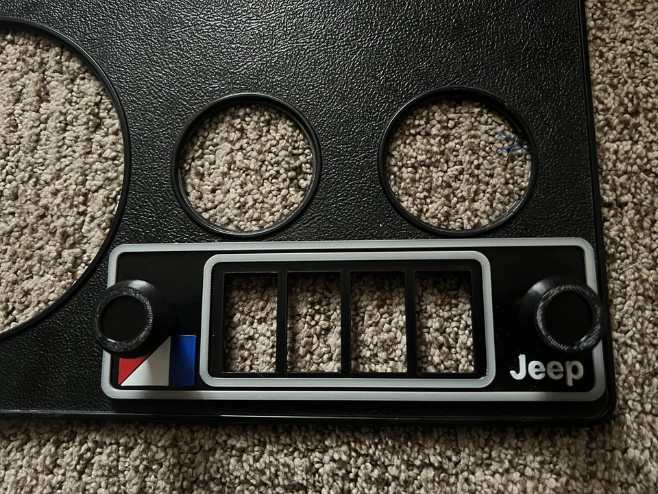 Placa de interruptor de tablero AMC Jeep CJ CJ5 CJ6 CJ7 CJ8 J10 1976-1986 - 4 posiciones Foto 2 de 4