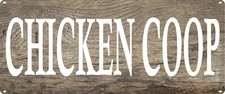 CHICKEN COOP Wood Rustic Metal Sign Retro Mancave Chic Deco Art 5x12 SS215