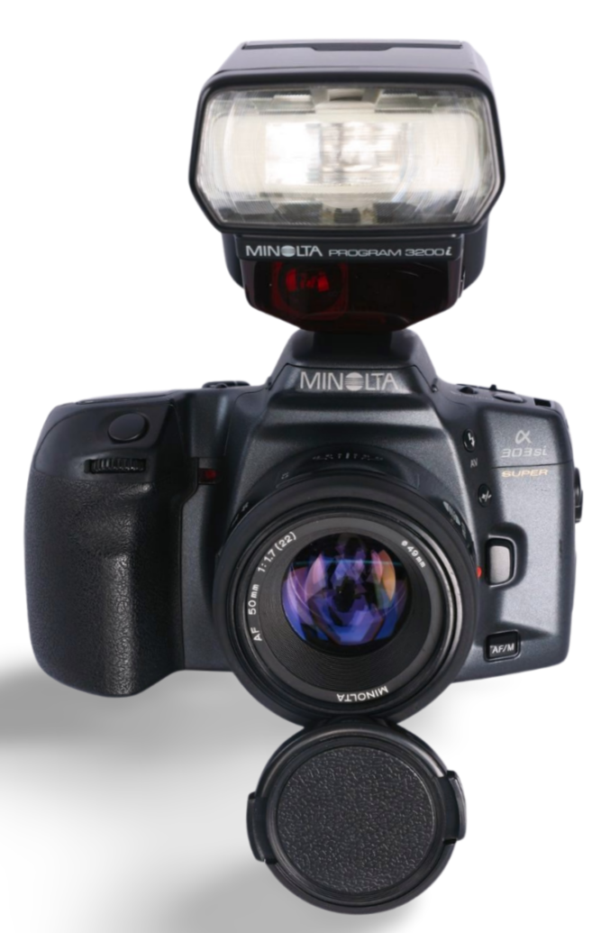 Minolta Alpha 303si Super 35mm Film AF SLR c/w AF 50/1.7 Lens