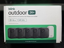 Blink Outdoor 2K Wireless Smart Security 5 Camera System with Sync Module Core