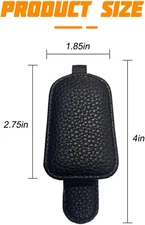 Sunglasses Holders for Car Sun Visor, Magnetic Leather Vehicle Glasses Hanger...