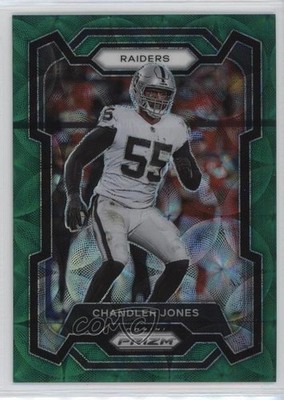 2023 Panini Prizm Green Scope Prizm 16/75 Chandler Jones #180 15ej