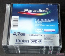 dm Paradies DVD-R Rohlinge - 10 Discs 4,7 GB ...