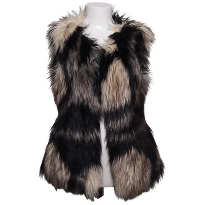 VILA Clothes, Outdoor Weste, Damen, Größe: S, Schwarz/Beige #p44