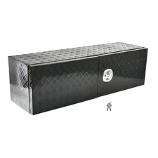 60"X18"X18" Aluminum Underbody Truck Tool Box w/Barn Door Trailer Pickup Toolbox
