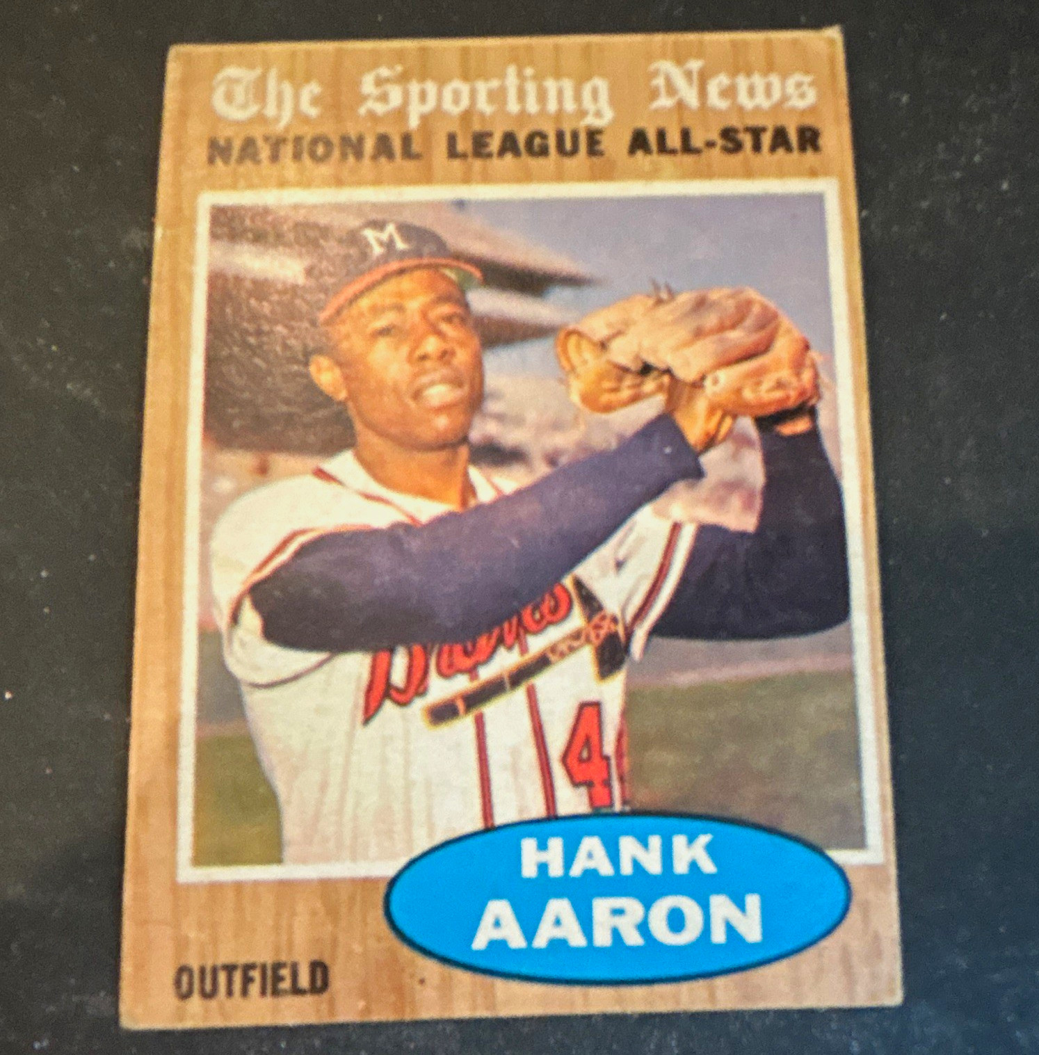 Topps 1962 Topps Hank Aaron #394 Milwaukee Braves All-Star Baseball Card