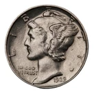 1939 Mercury Dime BU Uncirculated Mint State 90% Silver 10c US Coin #7595