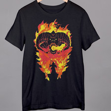 Balrog V. Gandalf-You Shall Not Pass- LOTR- Black Small to 4XL Fast Dispatch