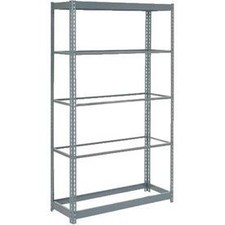 Boltless Heavy Duty Shelving 36"W x 18"D x 84"H 5 Shelves No Deck