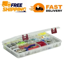 Plano ProLatch Stowaway Large Clear Organizer Tackle Box, Large, Clear