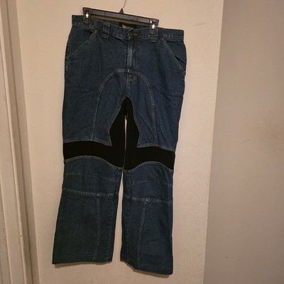 Xelement Motorcyle Gear Blue and Black Men Jeans Size 36X 32