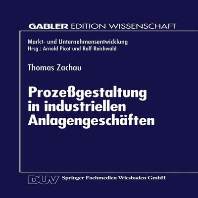 Prozessgestaltung in Industriellen Anlagengeschaften Springer Nat