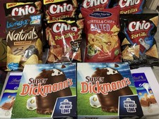 Nasch Paket Chips Und Schokolade