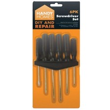 Screwdriver Set 6 Pack Assorted For Home & DIY Repair