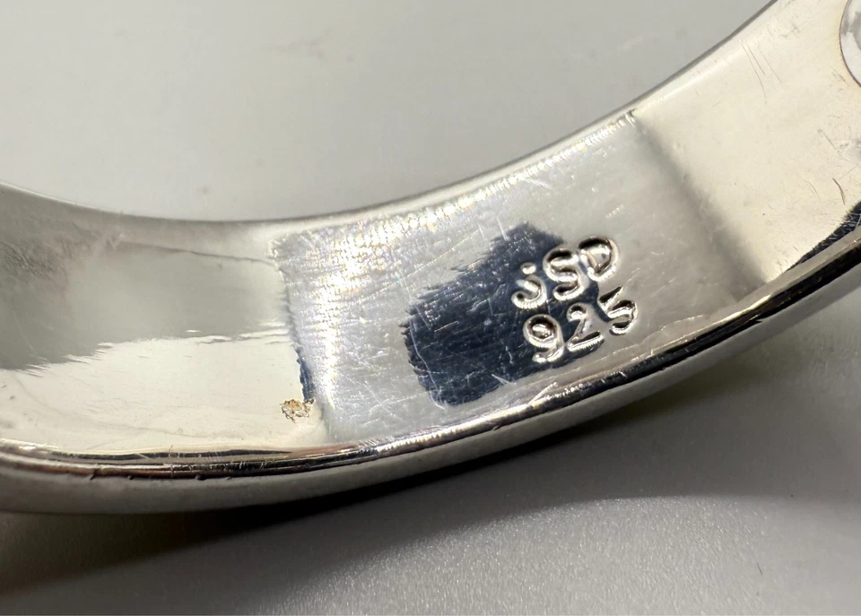 Brazalete Brazalete Simon Sebbag Designs SSD Plata de Ley 925 Esmalte Amarillo Incrustación Foto 3 de 4