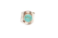 Vintage Sterling Silver 925 Turquoise Ring Size 6.5 B8