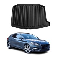 Kofferraumwanne Laderaumwanne FüR Seat Leon 2020-2026 Gummi Tpe Schwarz