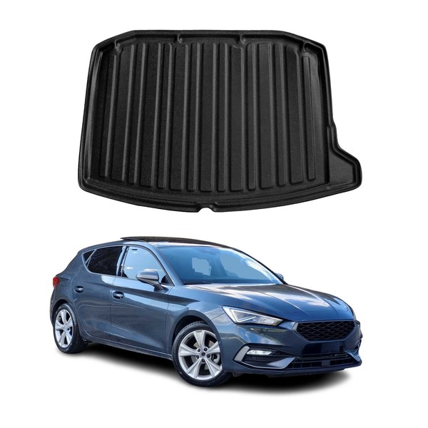 Kofferraumwanne Laderaumwanne FüR Seat Leon 2020-2026 Gummi Tpe Schwarz-image
