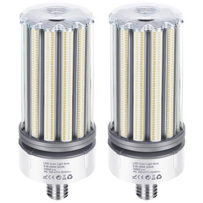 250W LED Corn Light Bulb 2 Pack, 32500Lm 1000w Replacement,5000K E39 Mogul Ba...