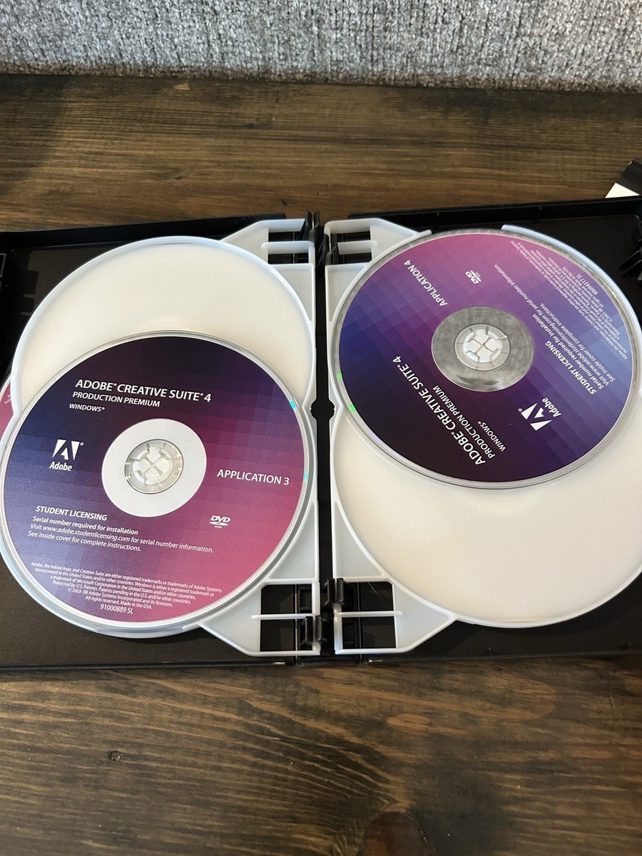 Adobe Creative Suite 4 Production Premium For Windows PC Student