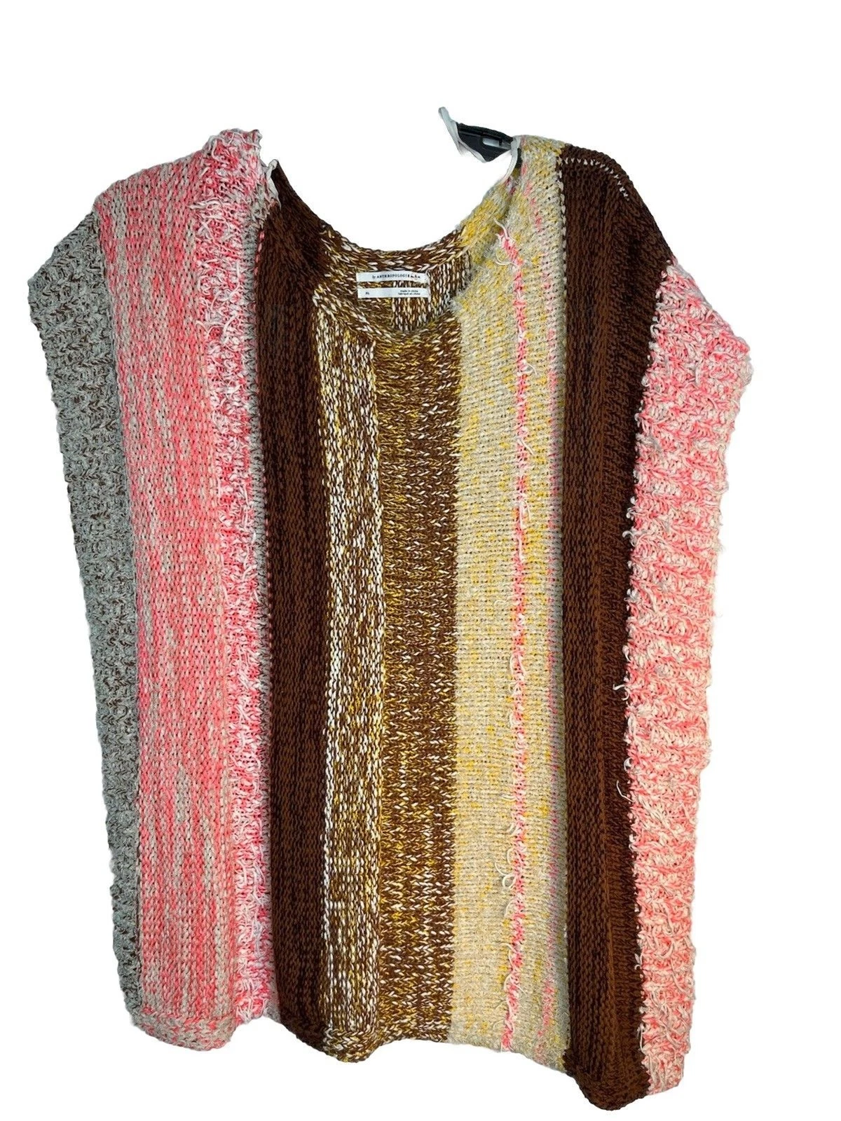 AnthropologieXL Multi Knit Sleeveless sweater top beach light top