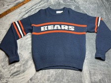 Vintage 80s Cliff Engle NFL Chicago Bears Mike Ditka Mens Knit Sweater Large