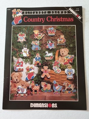 Dimensions Country Christmas Elizabeth Brownd Cross Stitch Chart Only