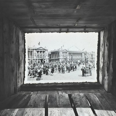 Vintage 1940s Paris France Place de la Concorde Small Snapshot Photo 3.5x2.5