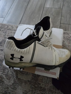 Golf Shoes UA Spieth One Men s Golf Spiked Shoes White/Black US 9.5 EU 43