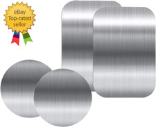 Adhesive Thin Metal Plates Compatible with Magnetic Mounts 4 Piece Metal Plates
