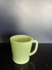 Jadeite Fire King D Ring Mug/Cup Vintage 3.25” Tall  3.25” Diameter W/out Handle