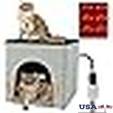 Heated Outdoor Cat House W/ Timer Foldable Cat Shelter Safe Space Saving New