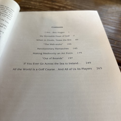 SIGNED by many golf pros...Good Bounces & Bad Lies by Wright, Ben(hardback) 1999 - Picture 5 of 7