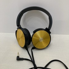 SONITUM Headphones 3.5mm Right-Angle Audio Plug /Jack Swivel Joints YELLOW