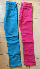 NEU 2 x Jako-O Twill-Hose 158 Pink Türkis Jeans Neupreis JE 39 € Rosa Comfort