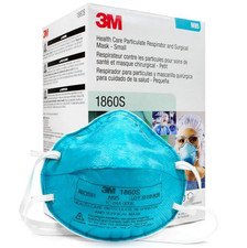3M 1860S N95 Respirator Mask Small Size NIOSH, Surgical Respirator Bx/20 (2026)