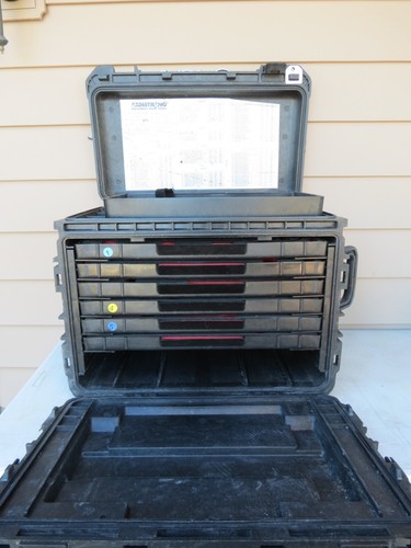Pelican 0450 Mobile Tool Box Armstrong Wheeled Mechanics Used AS IS Srl # 11248