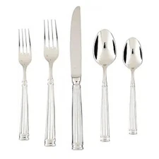 5 Piece Place Setting With Table Knife, Forks and Spoons