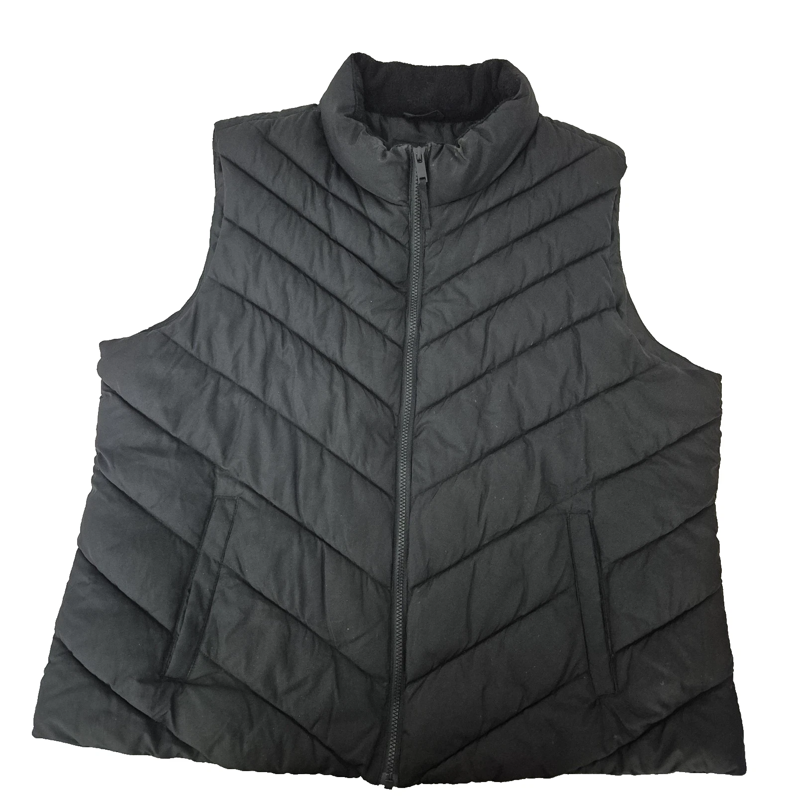 GAP Vest Mens 2XL Black Warmest Puffer True Black V2 Quilted FA19 XXL