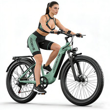 Bicicletta elettrica donna/uomo e-city bike 26 pollici 1000W 840Wh bici elettrica 45kmh fatbike e-mtb