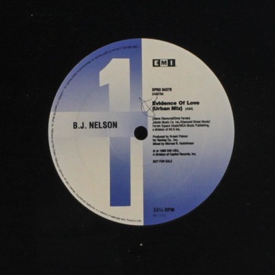 B.J. NELSON: evidence of love EMI USA 12'' Single 33 RPM