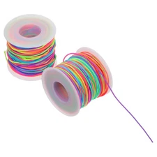  2 Rolls Elastic Thread for Stringing Beads Jewelry Cord Bracelets