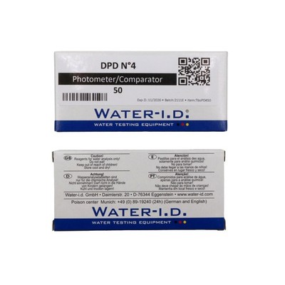 Astralpool 50 Tabletten DPD N°4 Photometer (gesamtes verfügbares Chlor) Poollab