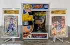 🔥Maile Flanagan Signed w/JSA coa Naruto Funko Pop & 2 CCG Naruto Graded cards🔥