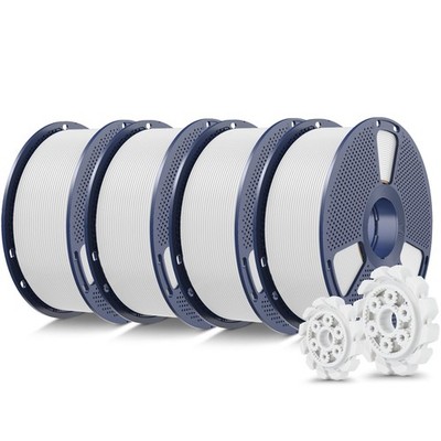 SUNLU PLA+ 2.0 3D Printer Filament 4KG White 1.75mm High Speed Strong
