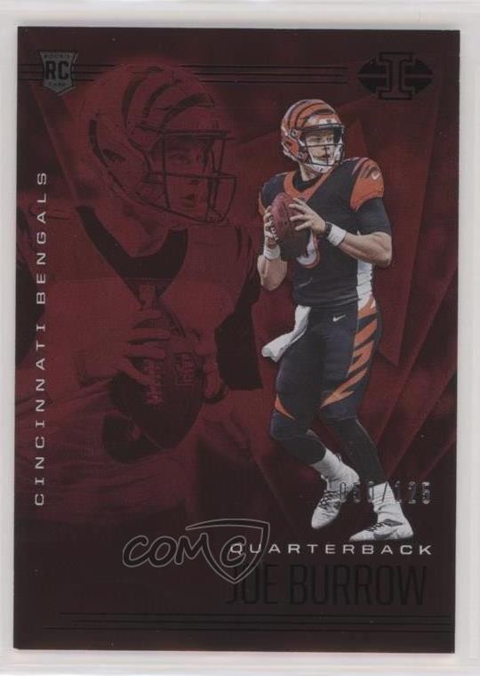 2020 Panini Illusions Trophy Collection Ruby 50/125 Joe Burrow #5 0b0