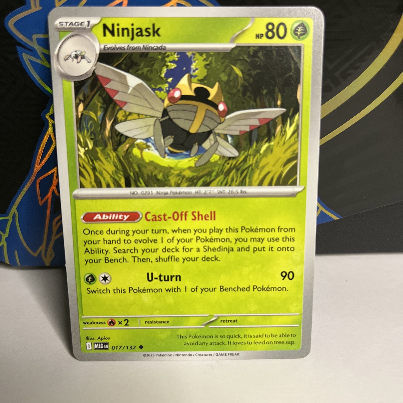 Ninjask - 017/132: Mega Evolution Near Mint