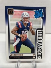 2024 Panini Donruss - Rated Rookies Throwbacks Joe Milton III #9 (RC)