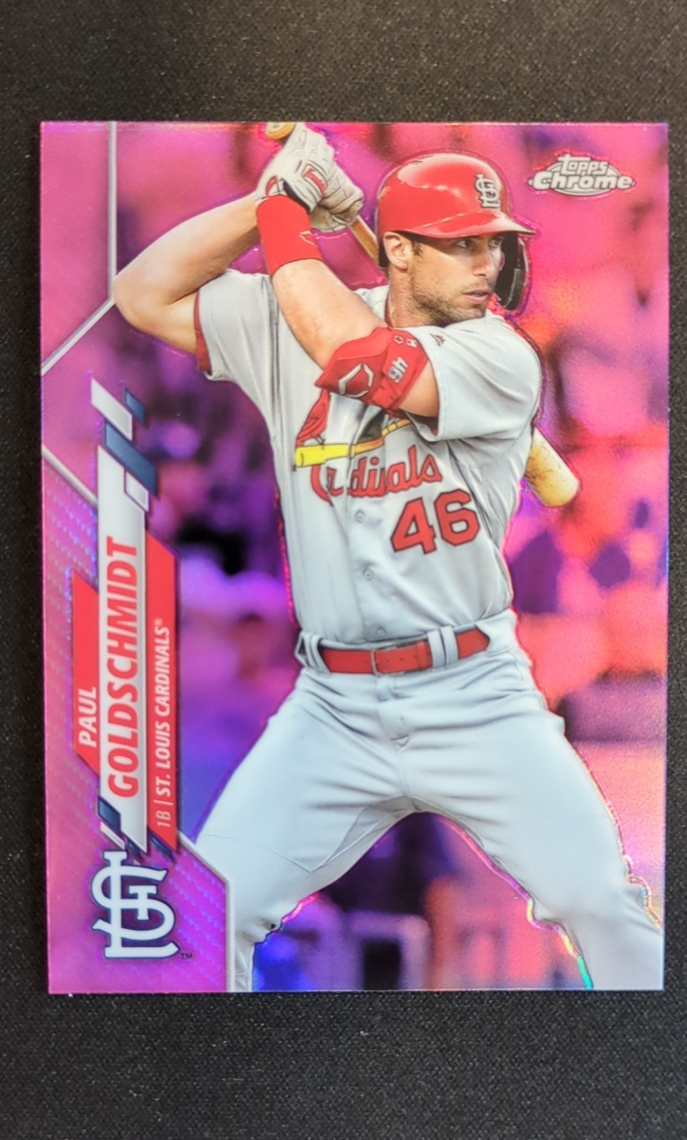2020 Topps Chrome - Paul Goldschmidt #89 Pink Refractor