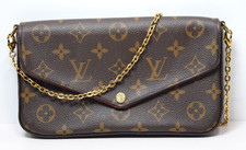 Louis Vuitton Pochette Felicie M61276 Monogram Fuchsia Chain Wallet Inserts